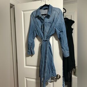 Lane Bryant Blue Denim Midi Dress - Rarely Worn